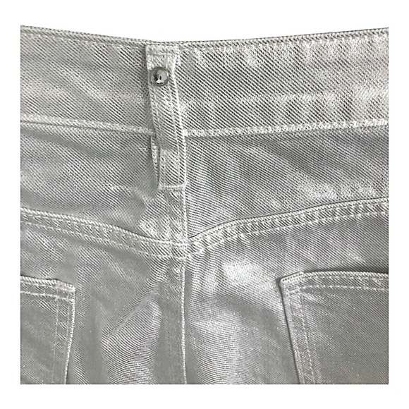 Rebecca Minkoff silver shimmery crystal studded pants size 16 brand new - Picture 9 of 9